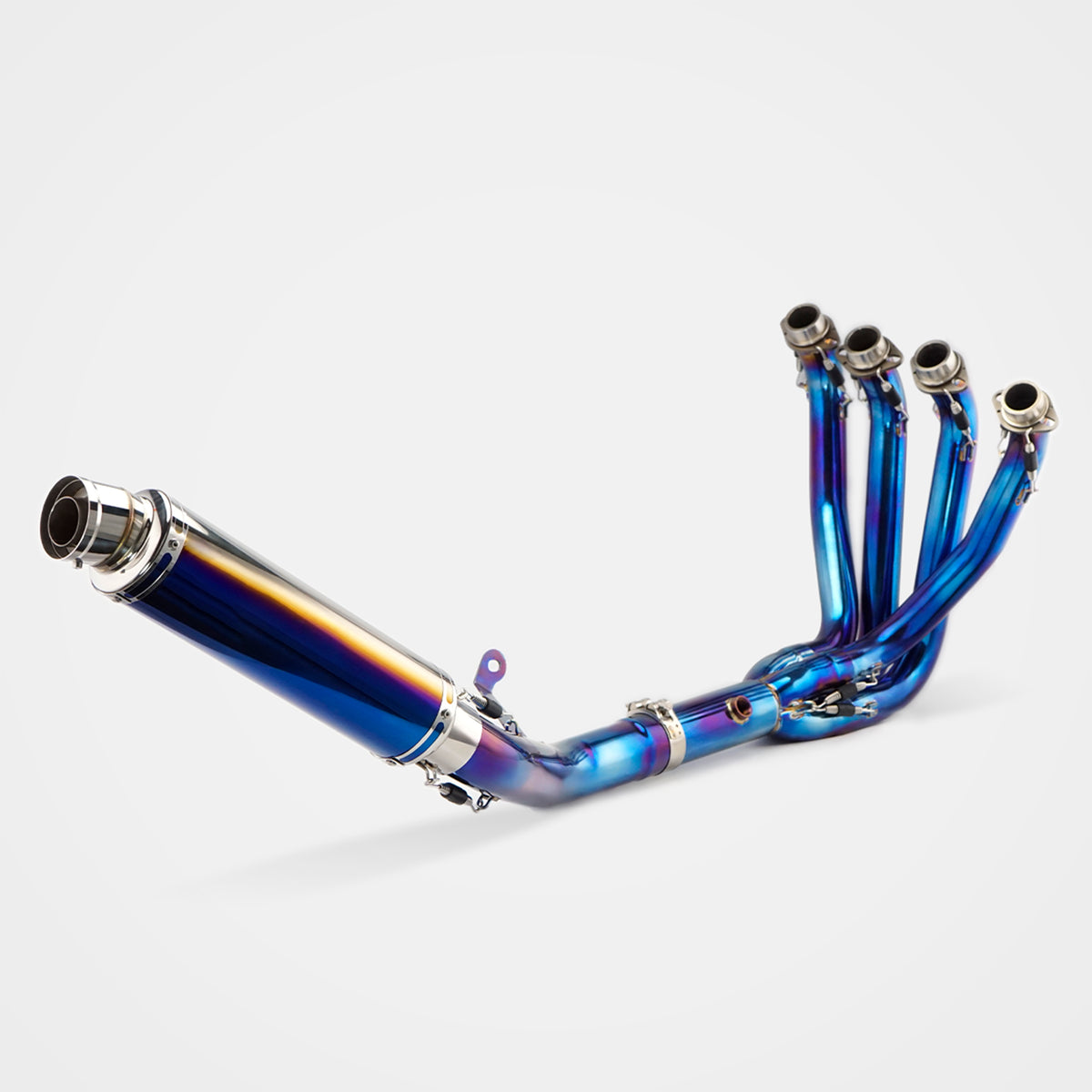 Kawasaki Z900RS/SE 2017~2025 Header & Mid-Pipe Assembly - Stainless Steel Real Carbon Fiber Titanium Alloy Blued