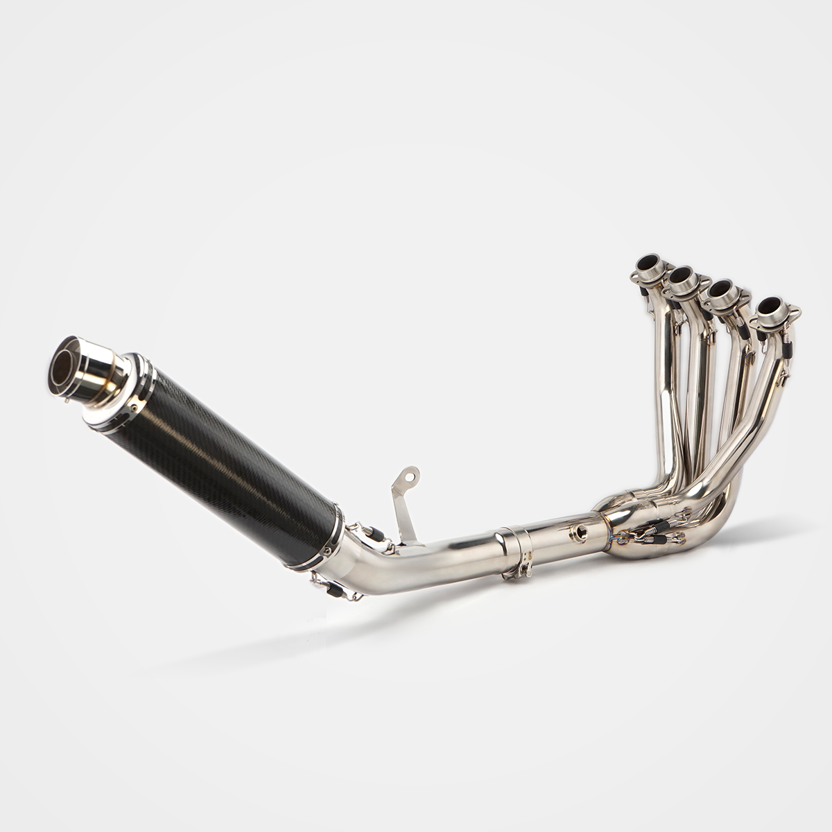 Kawasaki Z900RS/SE 2017~2025 Header & Mid-Pipe Assembly - Stainless Steel Real Carbon Fiber Titanium Alloy