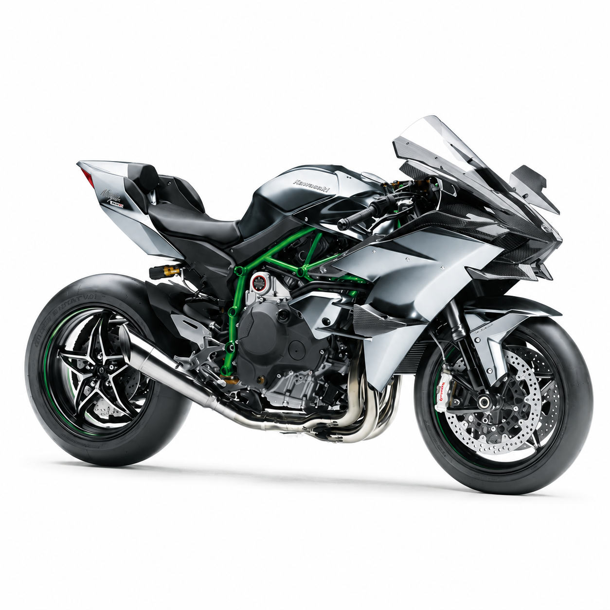 Kawasaki H2/H2R Ninja Header & Mid-Pipe Assembly - Titanium Alloy