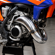 KTM Husqvarna GasGas 120/150 2019-2022 Header & Mid-Pipe Assembly - Stainless Steel
