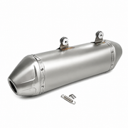 Husqvarna 450/501 FE 2024 Slip-On Muffler Header & Mid-Pipe Assembly - Stainless Steel Titanium Alloy