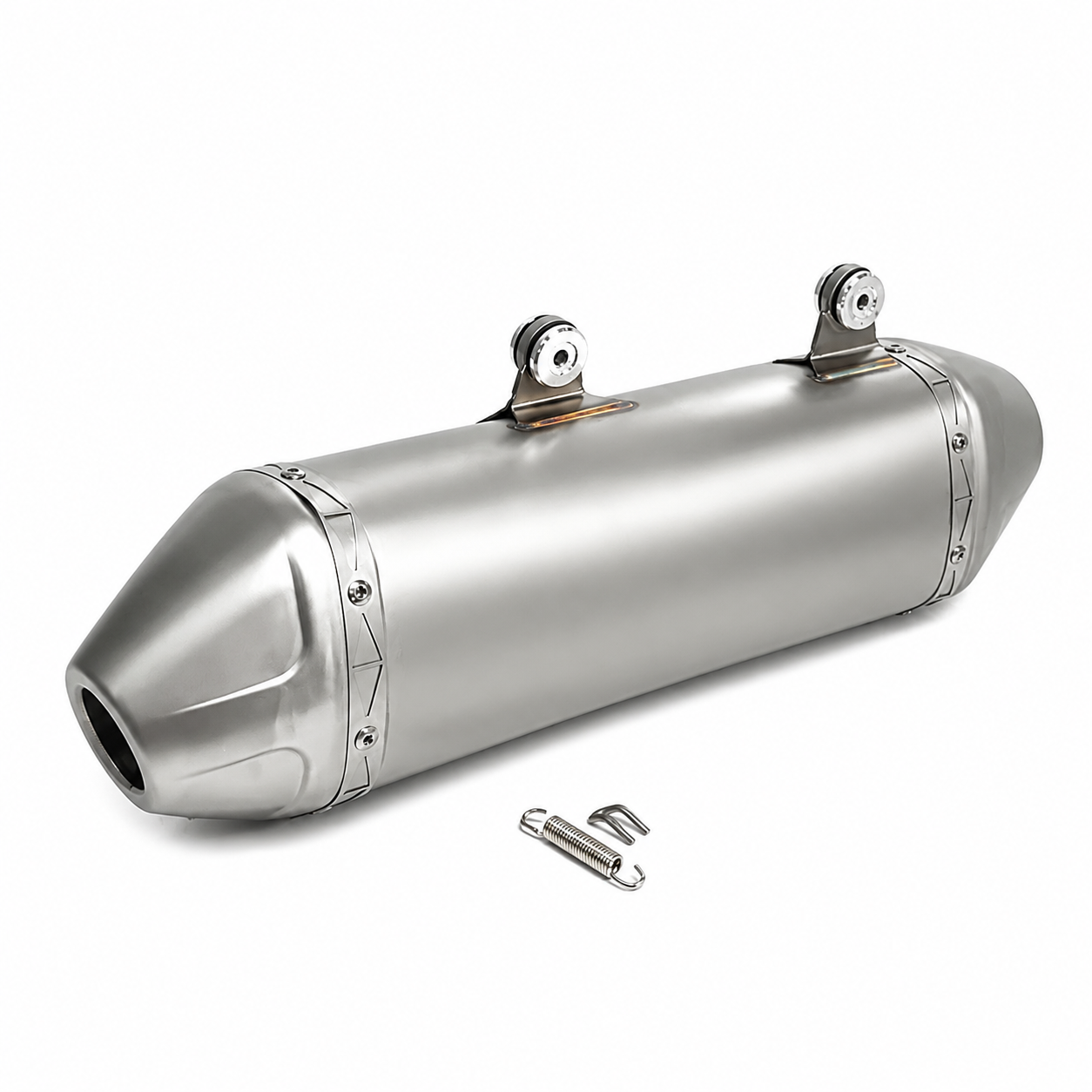 Husqvarna 450/501 FE 2024 Slip-On Muffler Header & Mid-Pipe Assembly - Stainless Steel Titanium Alloy