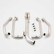 Kawasaki Ninja 1000/1100 SX Full System Header and Mid-pipe Assembly - Titanium Alloy Stainless Steel