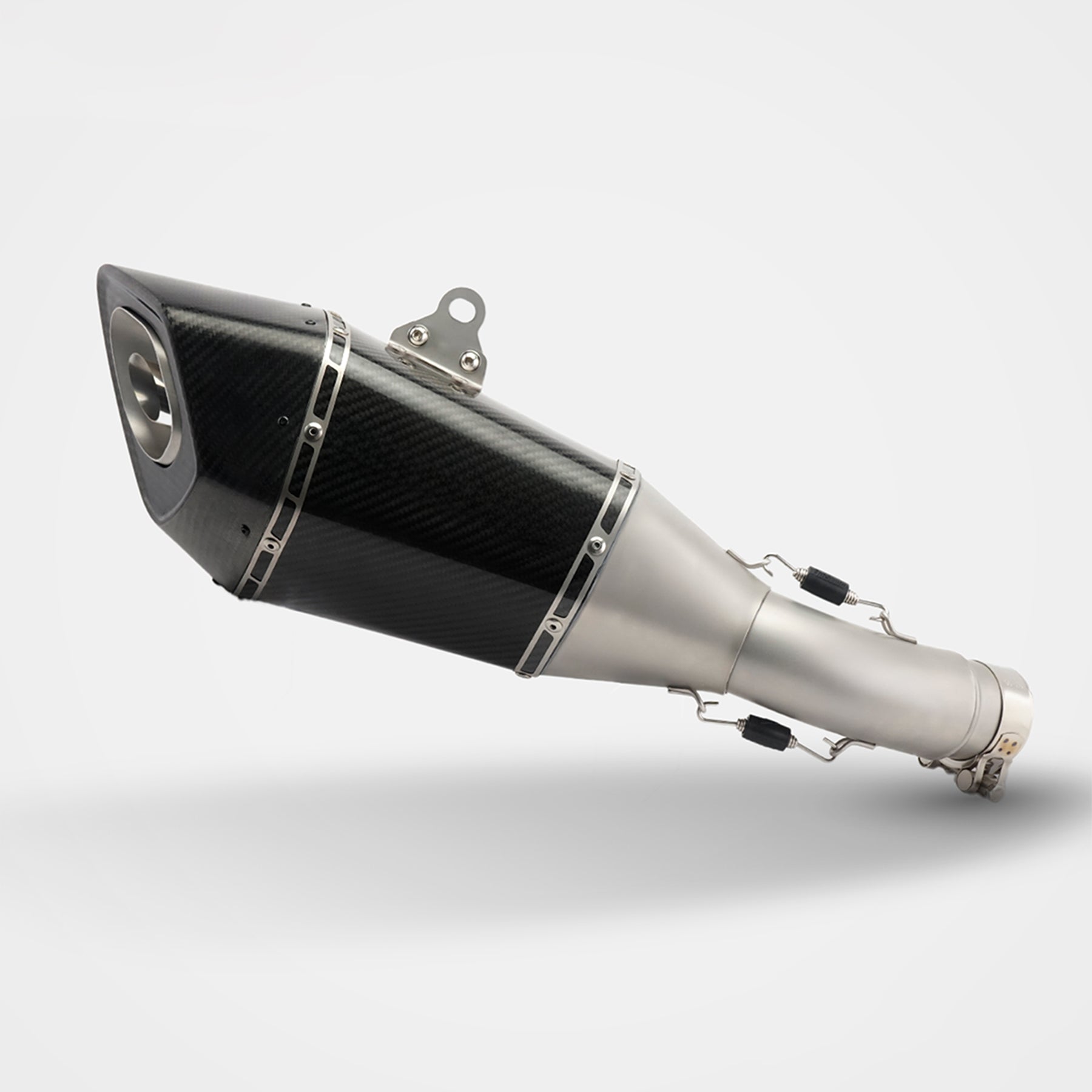 Kawasaki Z900 Slip-On Muffler - Stainless Steel Real Carbon Fiber