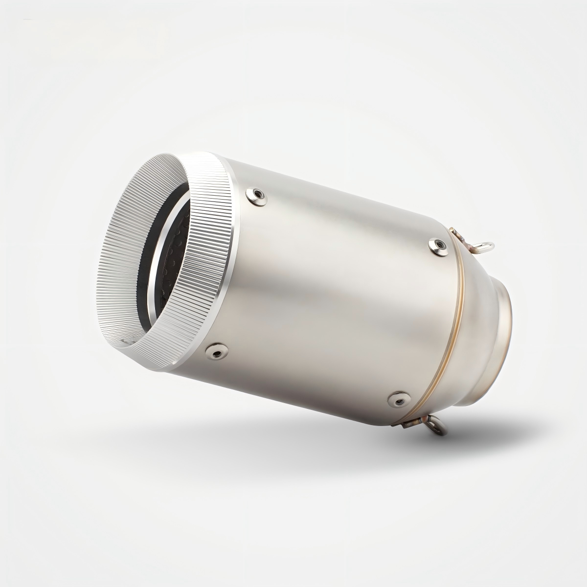 51/60mm Muffler Exhaust Muffler - Stainless Steel Real Carbon Fiber