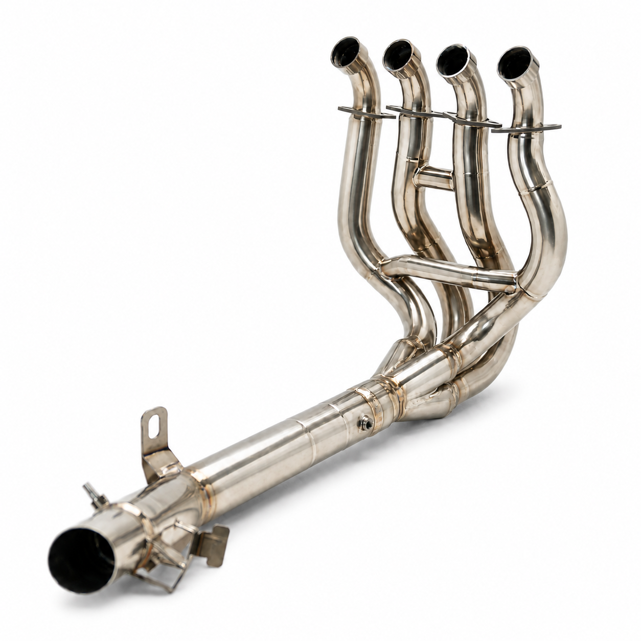 Kawasaki ZH2 Header & Mid-Pipe Assembly - Titanium Alloy Blued 2021