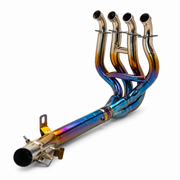 Kawasaki ZH2 Header & Mid-Pipe Assembly - Titanium Alloy Blued 2021
