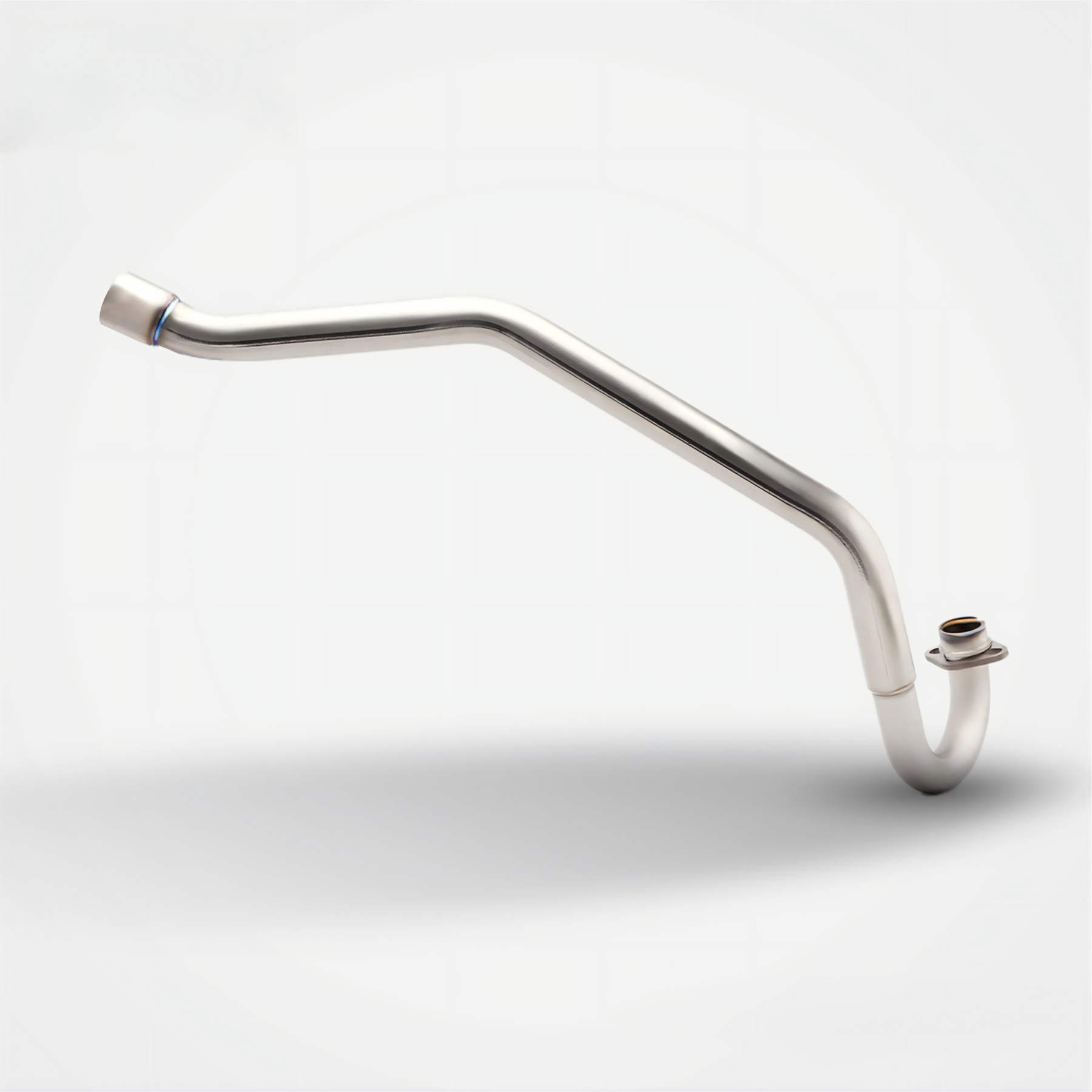 Honda CRF110 Header & Mid-Pipe Assembly - Stainless Steel Titanium