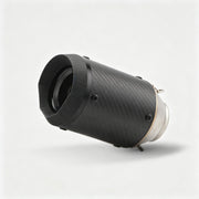 51/60mm Muffler Exhaust Muffler - Stainless Steel Real Carbon Fiber Polygon