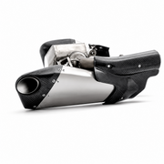 Triumph Rocket 3 GT Dual-exit Header & Mid-Pipe Assembly - Titanium Alloy Electronic valve
