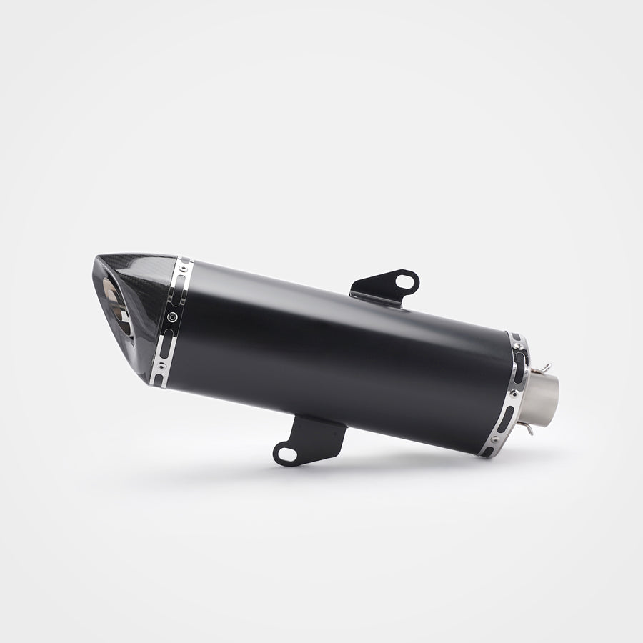 Honda Forza350 2022~2025 Header & Mid-Pipe Assembly - Stainless Steel black 51mm