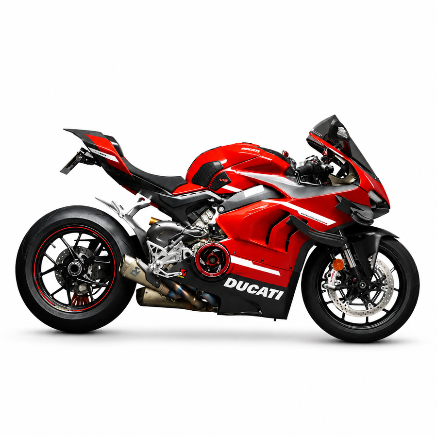 Ducati V4 V4s Panigale 2018-2024 Header & Mid-Pipe Assembly - Titanium Alloy