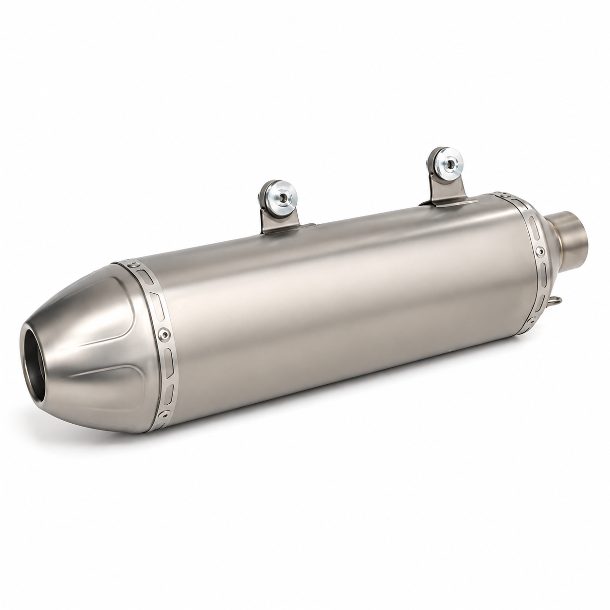 Husqvarna 450/501 FE 2024 Slip-On Muffler Header & Mid-Pipe Assembly - Stainless Steel Titanium Alloy
