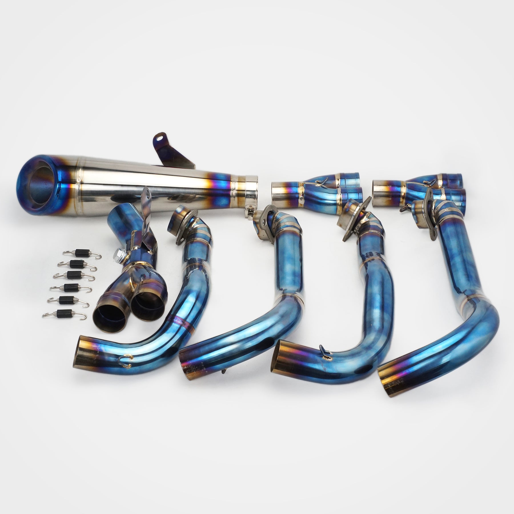 Kawasaki Ninja H2/H2R Full System Header and Mid-pipe Assembly - Titanium Alloy