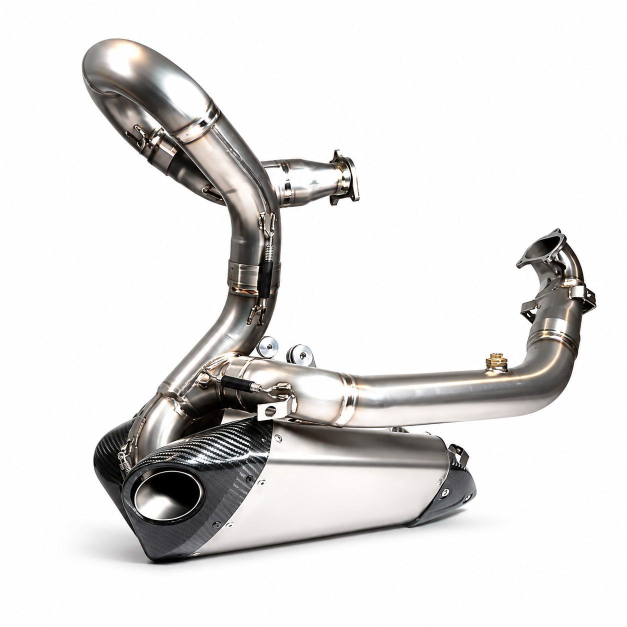 Ducati Panigale V2 Full System Stock look Slip-On Muffler - Titanium Alloy