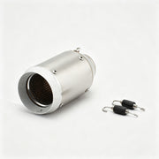 51/60mm Muffler Exhaust Muffler - Stainless Steel Real Carbon Fiber