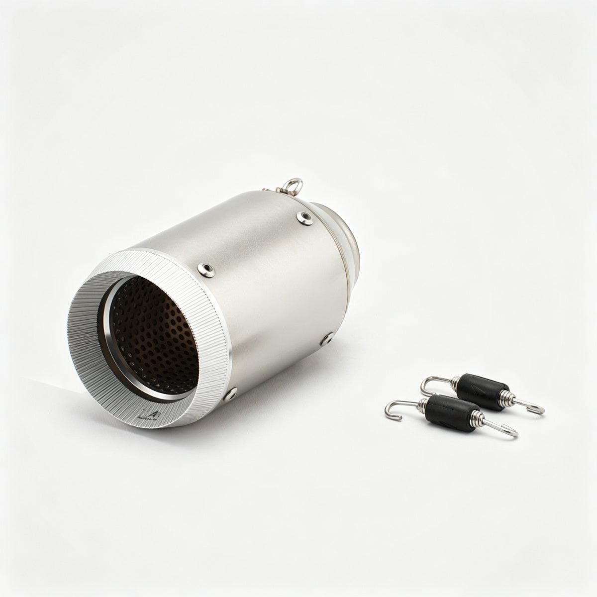 51/60mm Muffler Exhaust Muffler - Stainless Steel Real Carbon Fiber