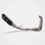 Kawasaki Z900 Header & Mid-Pipe Assembly - Stainless Steel Carbon Fiber Real Carbon Fiber 60mm