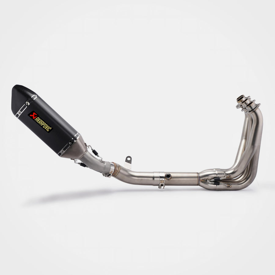 Kawasaki Z900 Header & Mid-Pipe Assembly - Stainless Steel Carbon Fiber Real Carbon Fiber 60mm