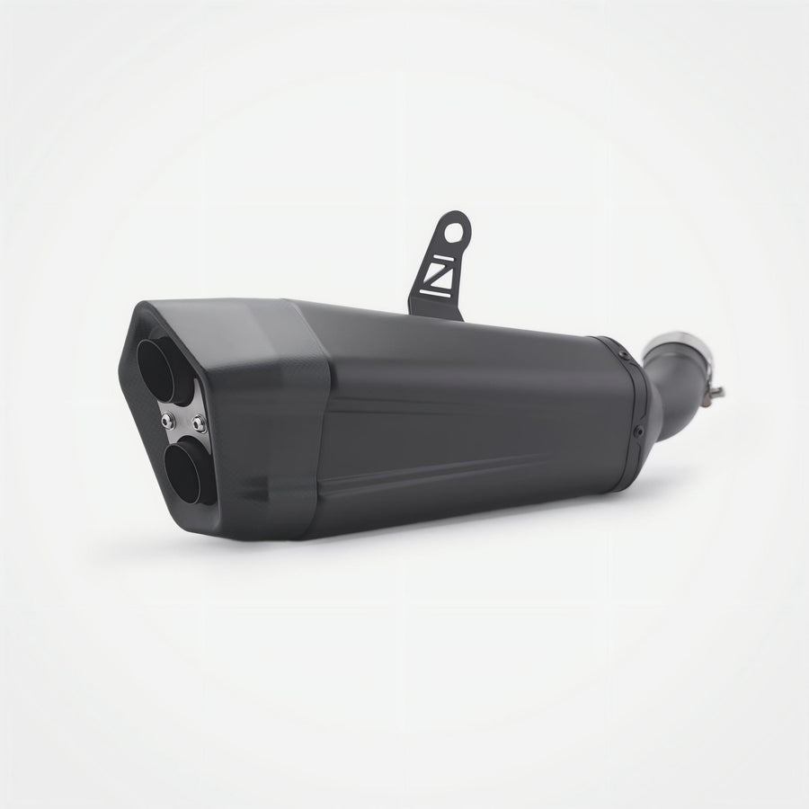 Kawasaki Z900 Slip-On Muffler - Stainless Steel Real Carbon Fiber