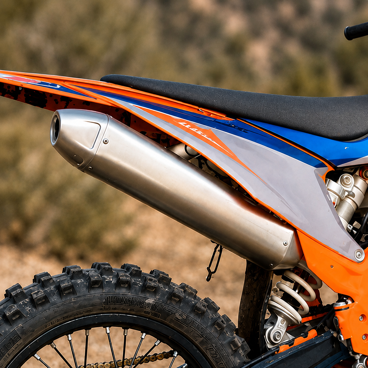 Husqvarna 250/300 TE TC TX Header & Mid-Pipe Assembly - Stainless Steel Titanium Alloy