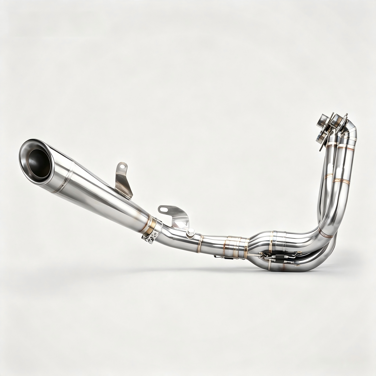 Kawasaki Ninja H2/H2R Full System Header and Mid-pipe Assembly - Titanium Alloy