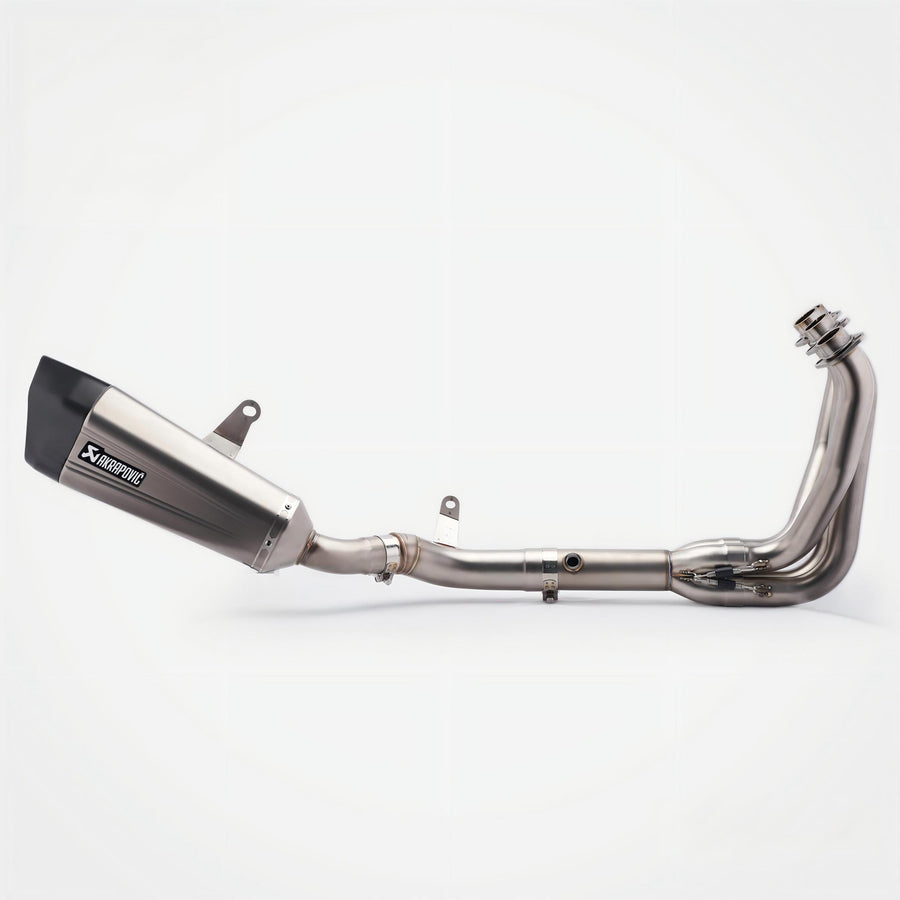Kawasaki Z900 Header & Mid-Pipe Assembly - Stainless Steel Carbon Fiber