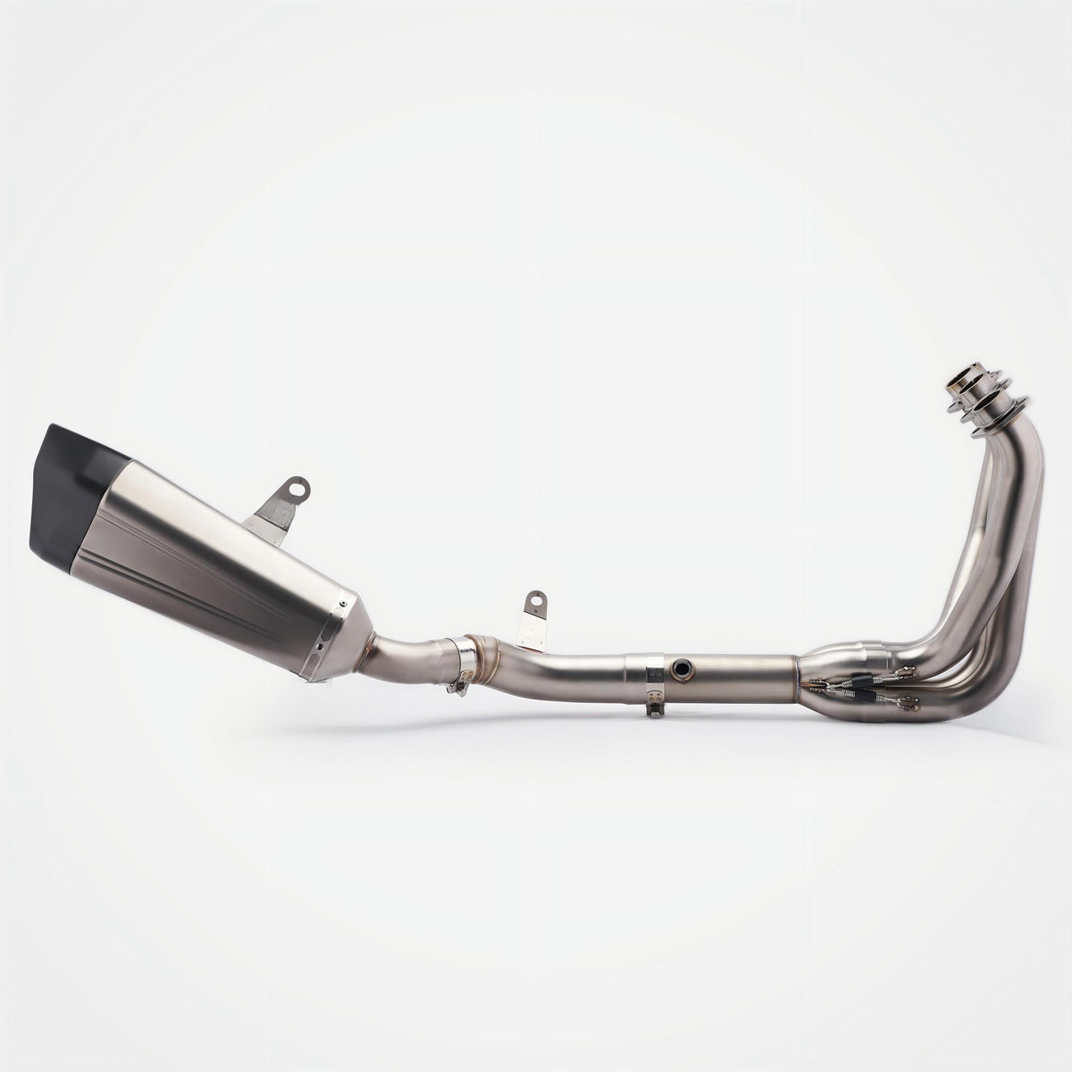 Kawasaki Z900 Header & Mid-Pipe Assembly - Stainless Steel Carbon Fiber
