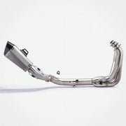 Kawasaki Z900 Header & Mid-Pipe Assembly - Stainless Steel Carbon fiber tail cap 60mm