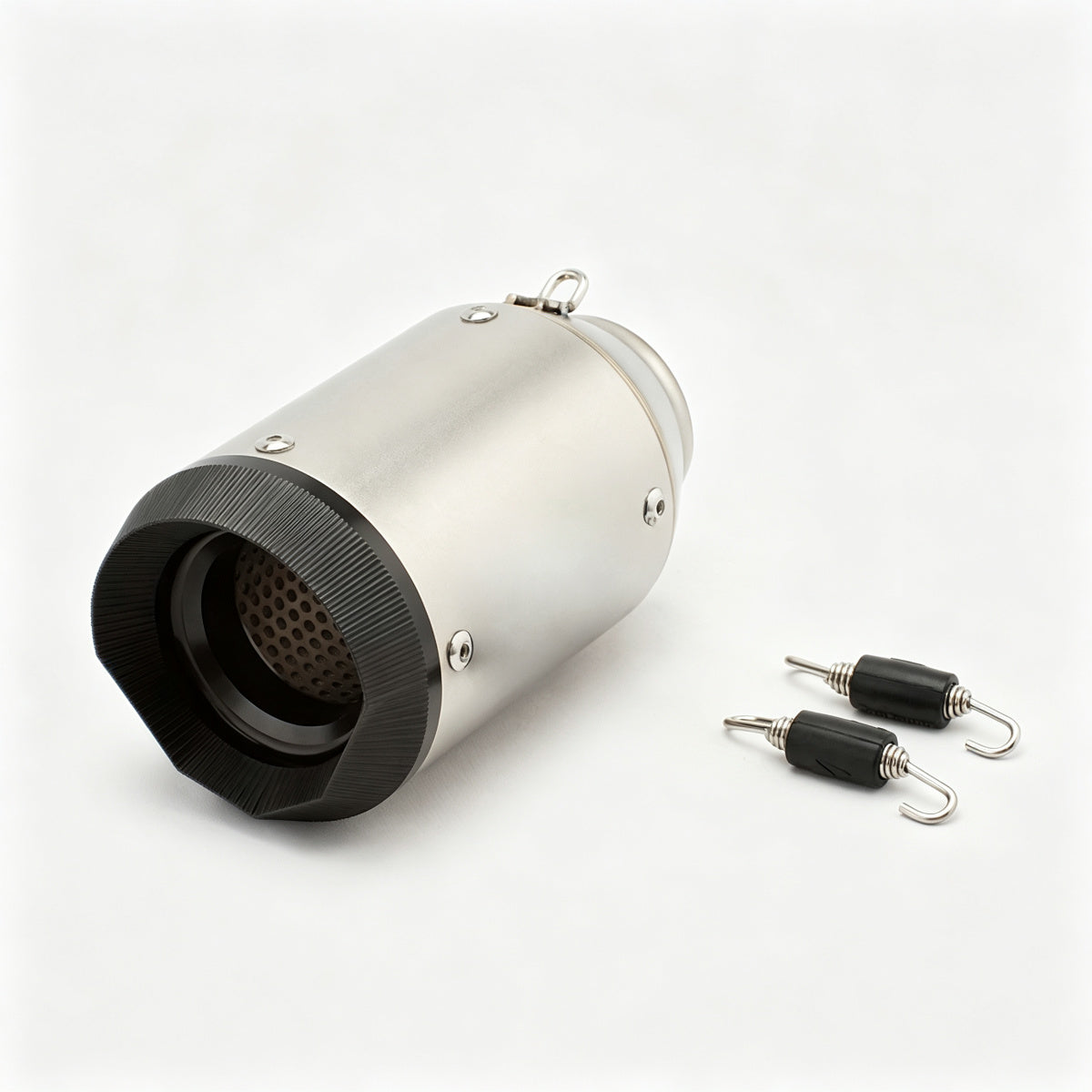 51/60mm Muffler Exhaust Muffler - Stainless Steel Real Carbon Fiber Polygon