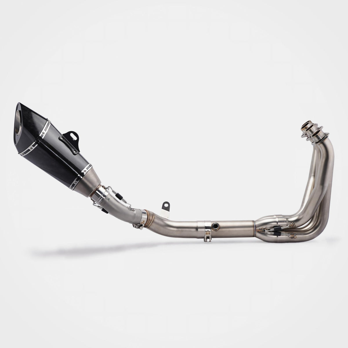 Kawasaki Z900 Header & Mid-Pipe Assembly - Stainless Steel Carbon Fiber