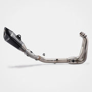 Kawasaki Z900 Header & Mid-Pipe Assembly - Stainless Steel Carbon Fiber