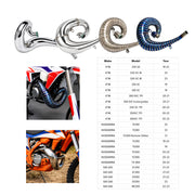 Husqvarna 250/300 TE TC TX Header & Mid-Pipe Assembly - Stainless Steel Titanium Alloy