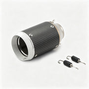 51/60mm Muffler Exhaust Muffler - Stainless Steel Real Carbon Fiber