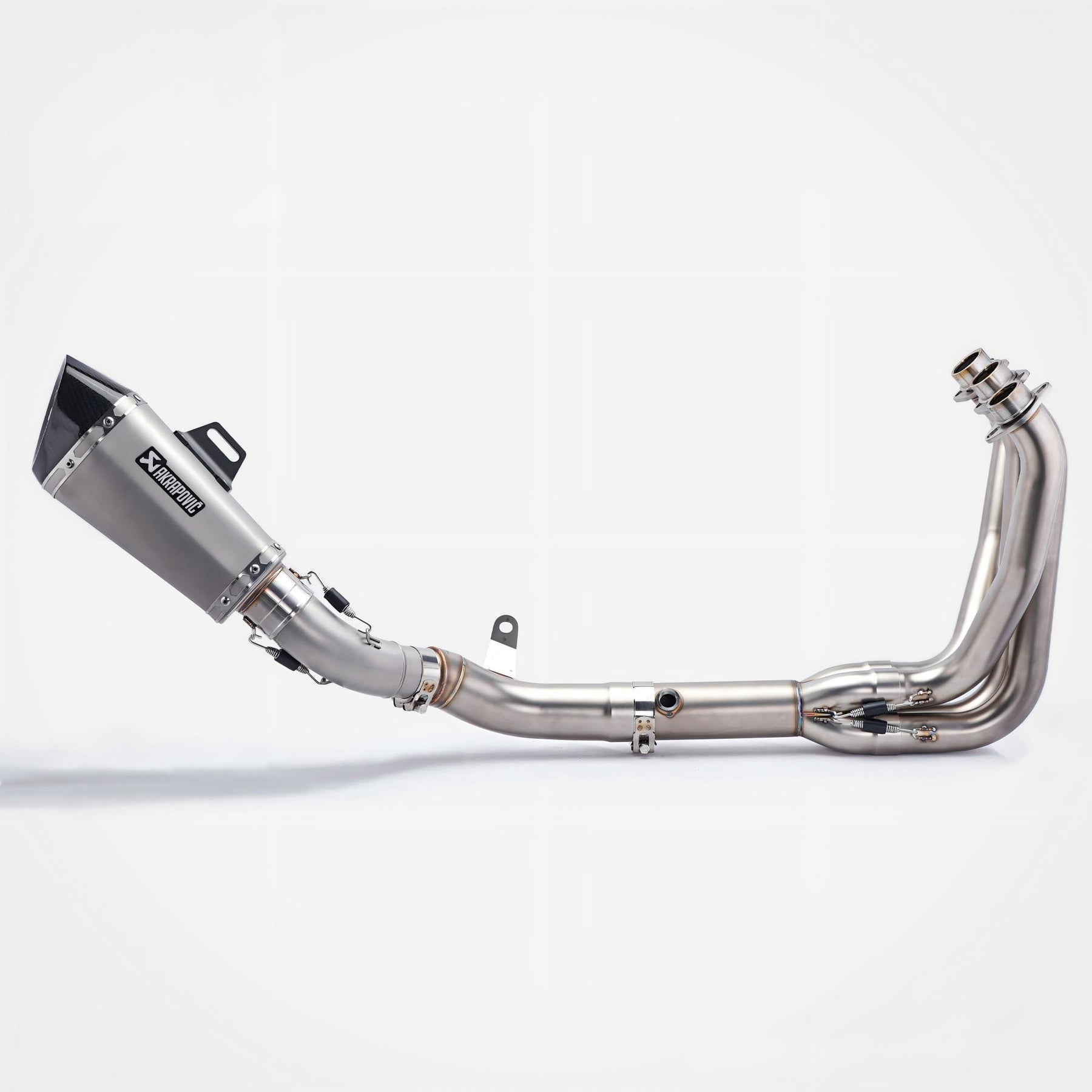 Kawasaki Z900 Header & Mid-Pipe Assembly - Stainless Steel Carbon fiber tail cap 60mm