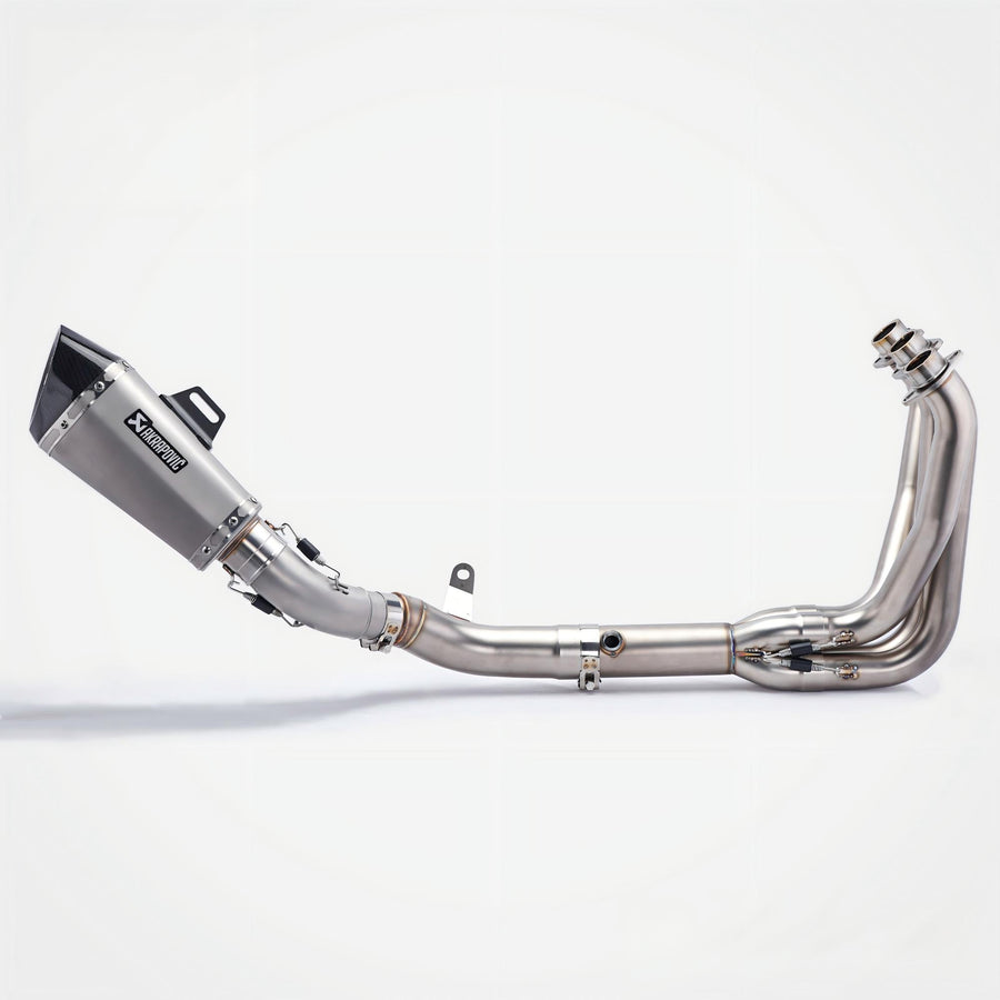 Kawasaki Z900 Header & Mid-Pipe Assembly - Stainless Steel Carbon fiber tail cap 60mm