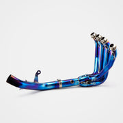 Kawasaki Z900RS/SE 2017~2025 Header & Mid-Pipe Assembly - Stainless Steel Real Carbon Fiber Titanium Alloy Blued