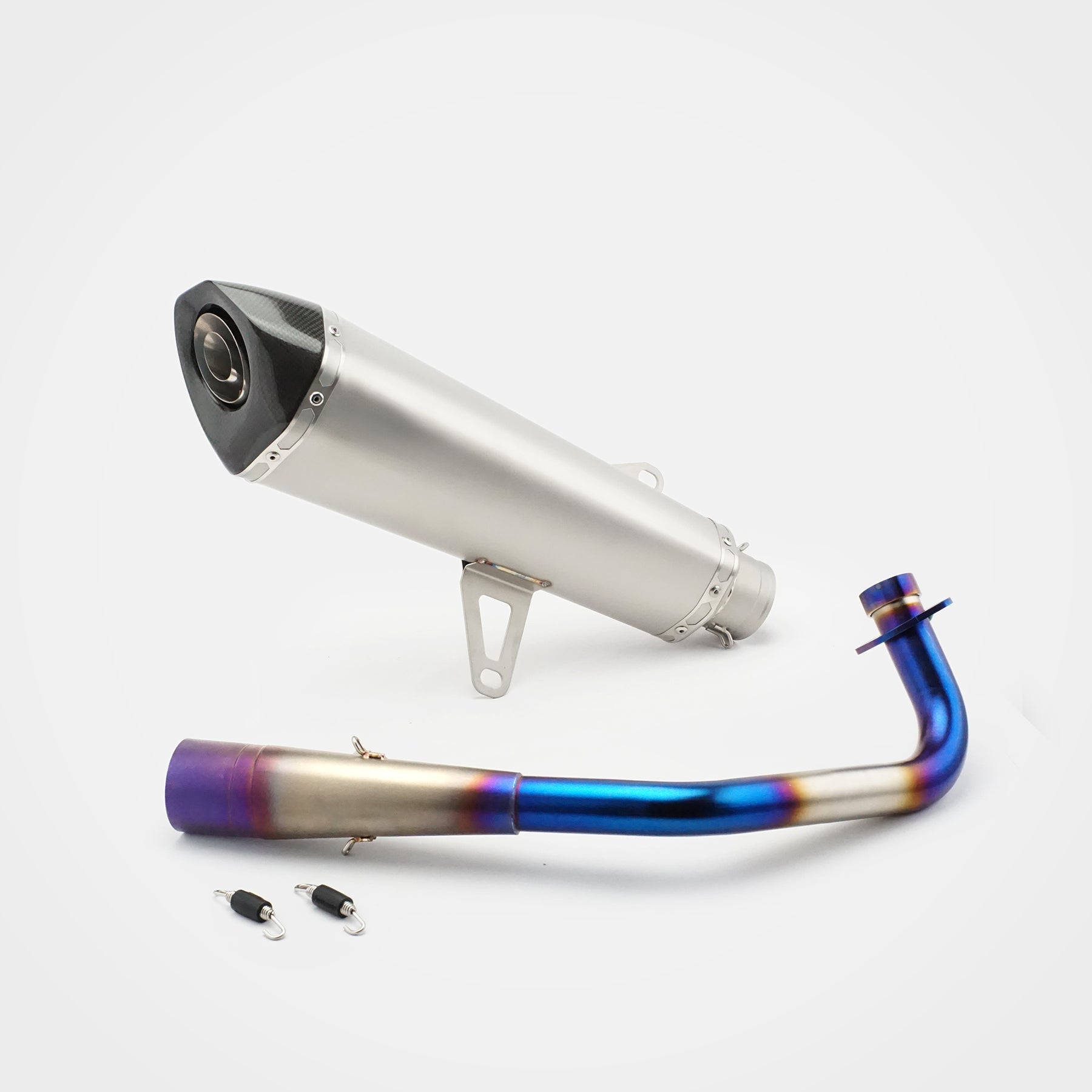 Honda Forza350 2022~2025 Header & Mid-Pipe Assembly - Stainless Steel Blued 60mm