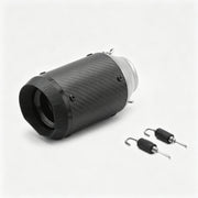51/60mm Muffler Exhaust Muffler - Stainless Steel Real Carbon Fiber Polygon