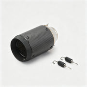 51/60mm Muffler Exhaust Muffler - Stainless Steel Real Carbon Fiber