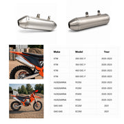 GAS GAS 250/350 EC 2021 Header & Mid-Pipe Assembly - Stainless Steel Titanium Alloy