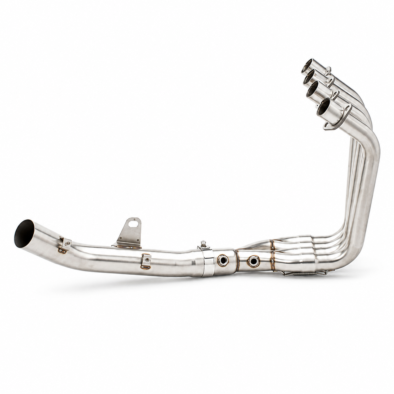 Kawasaki 4R ZX 2023~2025 Header and Mid-pipe Assembly - Stainless Steel Titanium Alloy