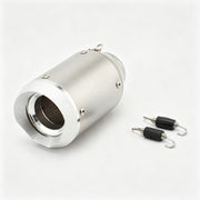51/60mm Muffler Exhaust Muffler - Stainless Steel Real Carbon Fiber Polygon