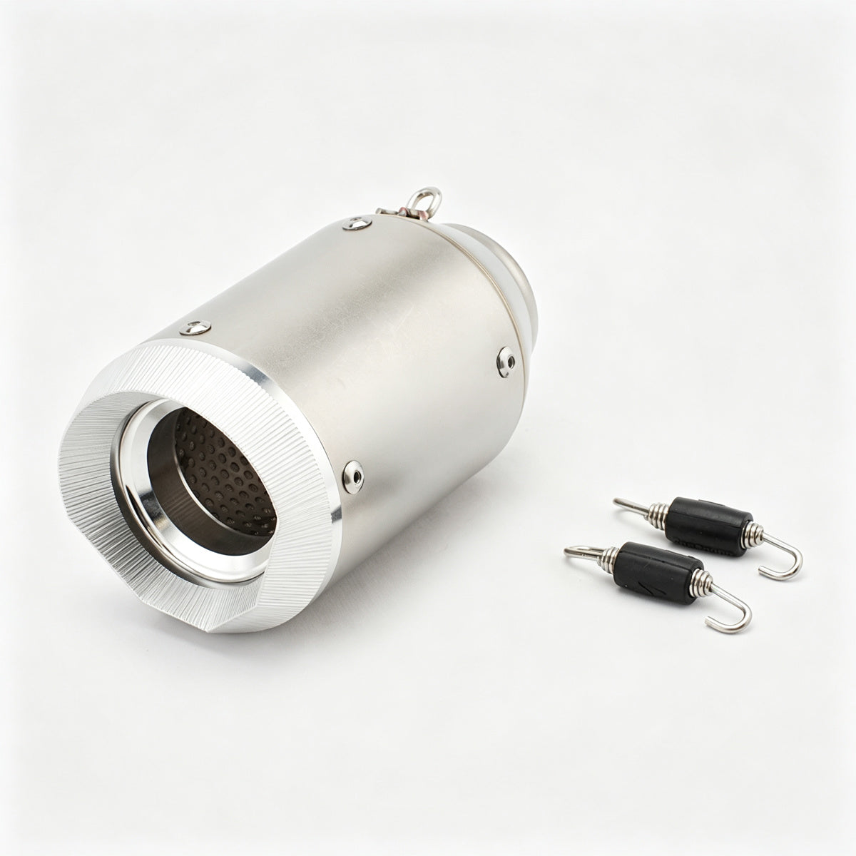 51/60mm Muffler Exhaust Muffler - Stainless Steel Real Carbon Fiber Polygon