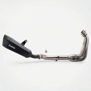 Kawasaki Z900 Header & Mid-Pipe Assembly - Stainless Steel Carbon Fiber black