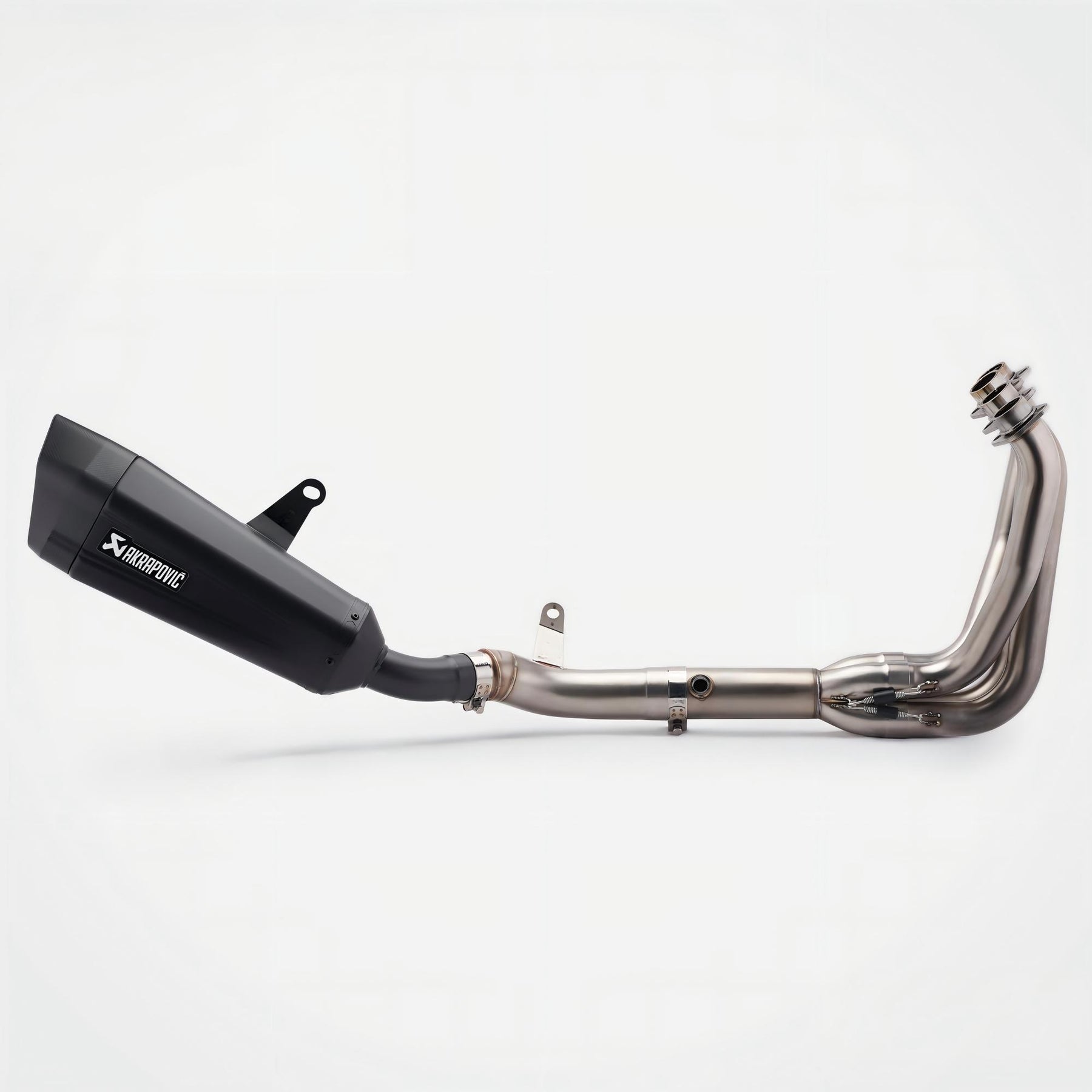 Kawasaki Z900 Header & Mid-Pipe Assembly - Stainless Steel Carbon Fiber black