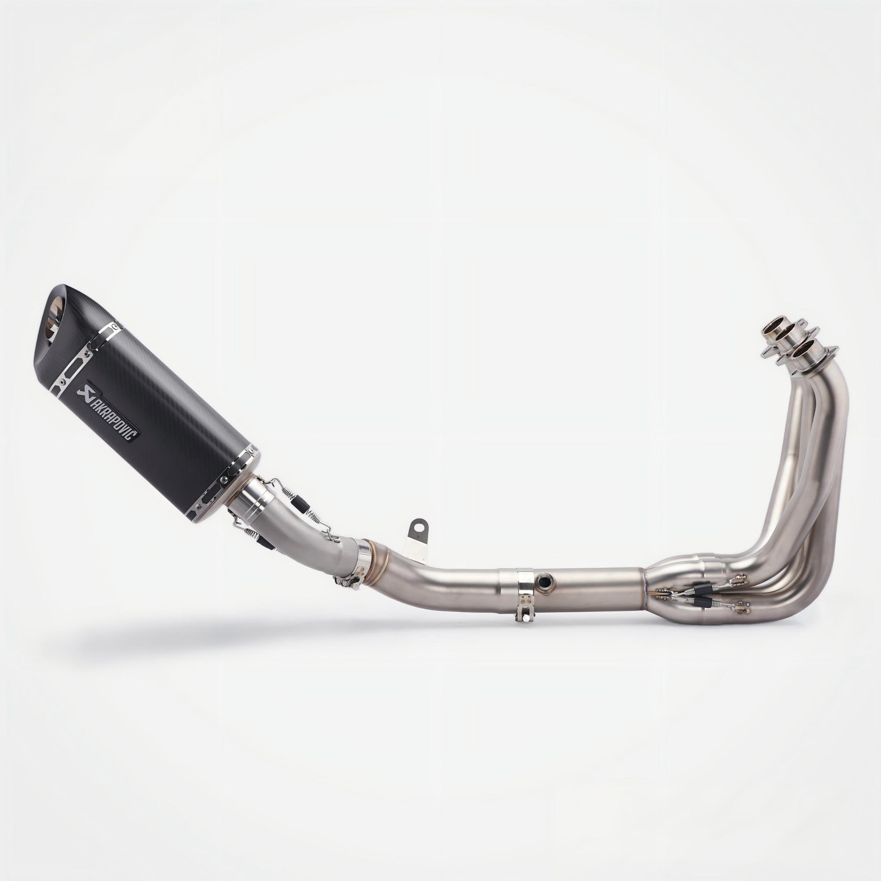 Kawasaki Z900 Header & Mid-Pipe Assembly - Stainless Steel Carbon Fiber Real Carbon Fiber 51mm