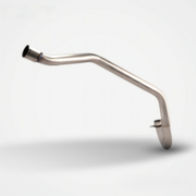 Honda CRF110 Header & Mid-Pipe Assembly - Stainless Steel Titanium