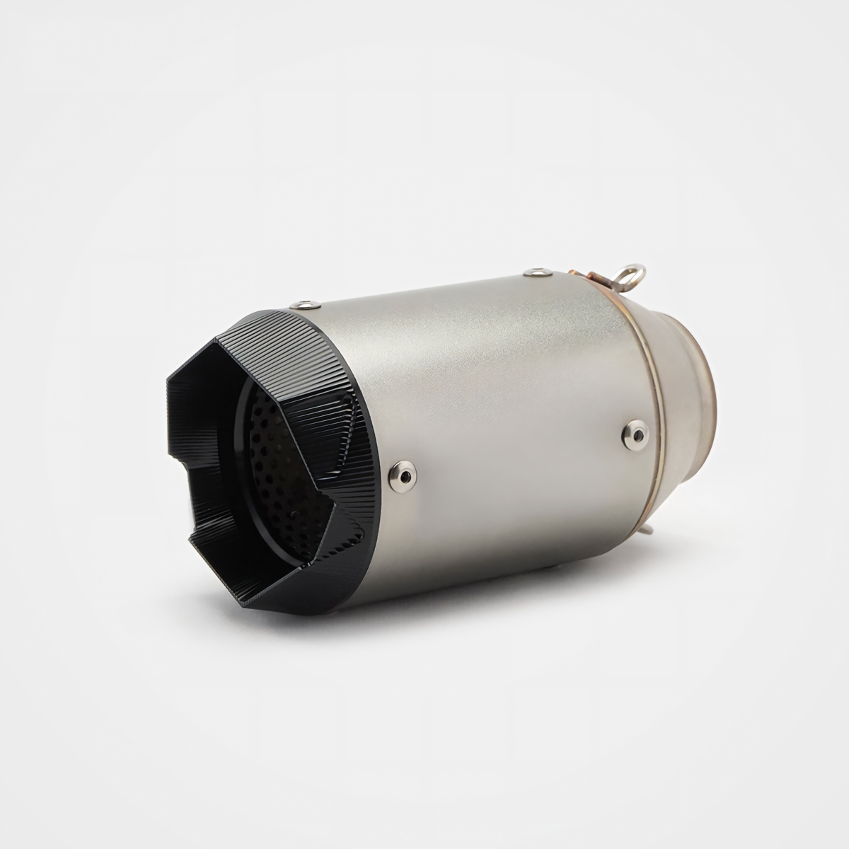 51/60mm Muffler Exhaust Muffler - Stainless Steel Real Carbon Fiber Embossing