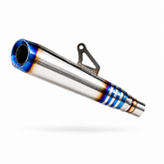 Kawasaki H2 SX SE Ninja Header & Mid-Pipe Assembly - Titanium Alloy Blued